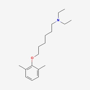 molecular formula C18H31NO B5045554 6-(2,6-dimethylphenoxy)-N,N-diethylhexan-1-amine 