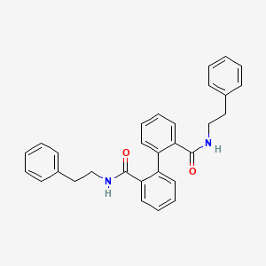 molecular formula C30H28N2O2 B5045563 N2,N2'-BIS(2-PHENYLETHYL)-[1,1'-BIPHENYL]-2,2'-DICARBOXAMIDE 