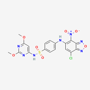 4-[(7-chloro-4-nitro-2,1,3-benzoxadiazol-5-yl)amino]-N-(2,6-dimethoxypyrimidin-4-yl)benzenesulfonamide