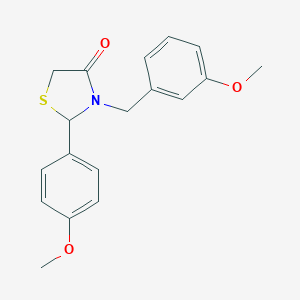 3-(3-Methoxybenzyl)-2-(4-methoxyphenyl)-1,3-thiazolidin-4-one