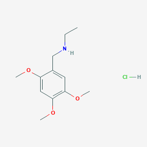 molecular formula C12H20ClNO3 B5045629 N-[(2,4,5-trimethoxyphenyl)methyl]ethanamine;hydrochloride 