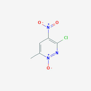 molecular formula C5H4ClN3O3 B504564 3-Chloro-6-methyl-4-nitropyridazin-1-ium-1-olate 