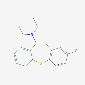 molecular formula C18H20ClNS B504567 2-chloro-N,N-diethyl-10,11-dihydrodibenzo[b,f]thiepin-10-amine 