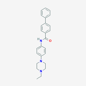 molecular formula C25H27N3O B504568 N-[4-(4-ethylpiperazin-1-yl)phenyl]biphenyl-4-carboxamide CAS No. 722464-37-1