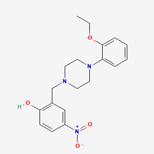 2-[[4-(2-ethoxyphenyl)piperazin-1-yl]methyl]-4-nitrophenol