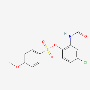 2-(acetylamino)-4-chlorophenyl 4-methoxybenzenesulfonate