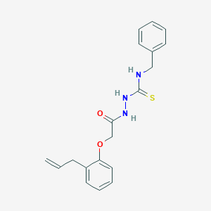 1-Benzyl-3-[[2-(2-prop-2-enylphenoxy)acetyl]amino]thiourea