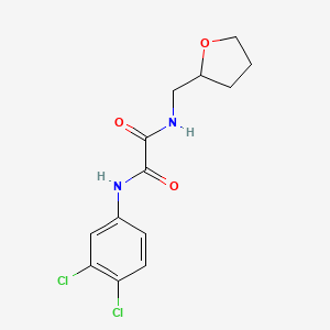 N'-(3,4-Dichlorophenyl)-N-[(oxolan-2-YL)methyl]ethanediamide