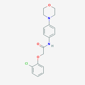 2-(2-chlorophenoxy)-N-(4-morpholin-4-ylphenyl)acetamide