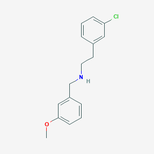 2-(3-chlorophenyl)-N-[(3-methoxyphenyl)methyl]ethanamine