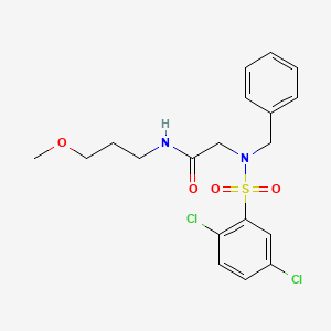 N~2~-benzyl-N~2~-[(2,5-dichlorophenyl)sulfonyl]-N-(3-methoxypropyl)glycinamide