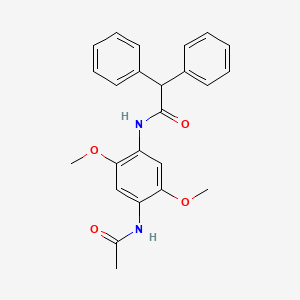 molecular formula C24H24N2O4 B5045777 N-[4-(acetylamino)-2,5-dimethoxyphenyl]-2,2-diphenylacetamide 