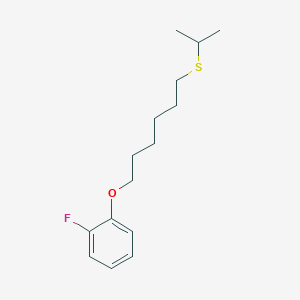 molecular formula C15H23FOS B5045813 1-Fluoro-2-(6-propan-2-ylsulfanylhexoxy)benzene 