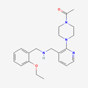 1-[2-(4-acetyl-1-piperazinyl)-3-pyridinyl]-N-(2-ethoxybenzyl)methanamine