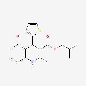 isobutyl 2-methyl-5-oxo-4-(2-thienyl)-1,4,5,6,7,8-hexahydro-3-quinolinecarboxylate