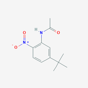 molecular formula C12H16N2O3 B504585 N-{5-tert-butyl-2-nitrophenyl}acetamide 