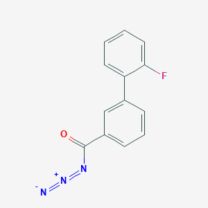 molecular formula C13H8FN3O B504586 2'-Fluoro[1,1'-biphenyl]-3-carbonyl azide 