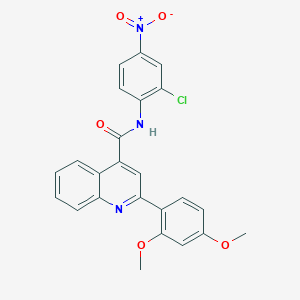 N-(2-chloro-4-nitrophenyl)-2-(2,4-dimethoxyphenyl)-4-quinolinecarboxamide