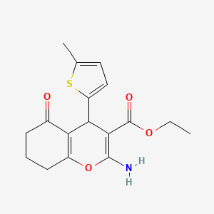 molecular formula C17H19NO4S B5045904 ethyl 2-amino-4-(5-methyl-2-thienyl)-5-oxo-5,6,7,8-tetrahydro-4H-chromene-3-carboxylate 