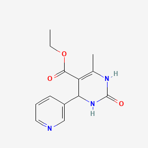 Ethyl 6-methyl-2-oxo-4-(pyridin-3-yl)-1,2,3,4-tetrahydropyrimidine-5-carboxylate