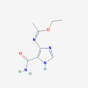 molecular formula C8H12N4O2 B504591 ethyl (1Z)-N-[5-(aminocarbonyl)-1H-imidazol-4-yl]ethanimidoate 
