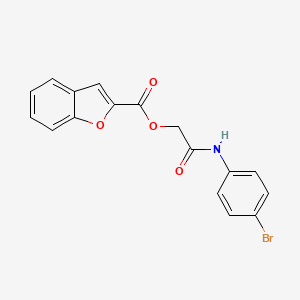 2-[(4-bromophenyl)amino]-2-oxoethyl 1-benzofuran-2-carboxylate