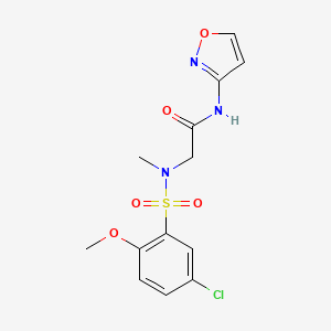 N~2~-[(5-chloro-2-methoxyphenyl)sulfonyl]-N~1~-3-isoxazolyl-N~2~-methylglycinamide