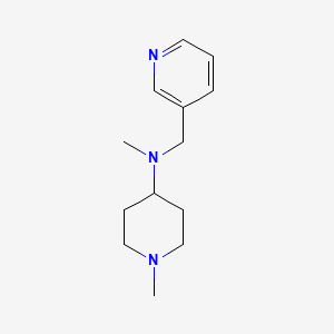 molecular formula C13H21N3 B5045948 N,1-dimethyl-N-(3-pyridinylmethyl)-4-piperidinamine 