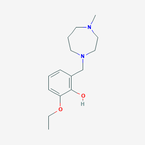 molecular formula C15H24N2O2 B5045953 2-ethoxy-6-[(4-methyl-1,4-diazepan-1-yl)methyl]phenol 