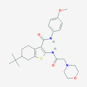 6-tert-butyl-N-(4-methoxyphenyl)-2-[(4-morpholinylacetyl)amino]-4,5,6,7-tetrahydro-1-benzothiophene-3-carboxamide