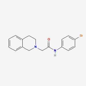 N-(4-bromophenyl)-2-(3,4-dihydroisoquinolin-2(1H)-yl)acetamide