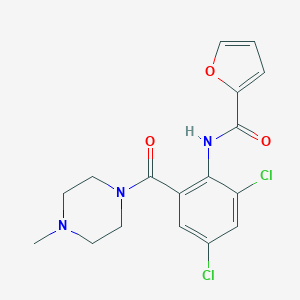 N-{2,4-dichloro-6-[(4-methyl-1-piperazinyl)carbonyl]phenyl}-2-furamide