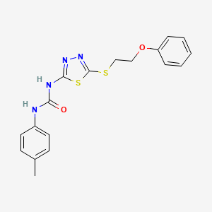 1-(4-Methylphenyl)-3-{5-[(2-phenoxyethyl)sulfanyl]-1,3,4-thiadiazol-2-yl}urea