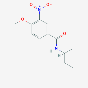 4-methoxy-3-nitro-N-(pentan-2-yl)benzamide