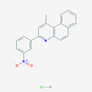 1-methyl-3-(3-nitrophenyl)benzo[f]quinoline hydrochloride