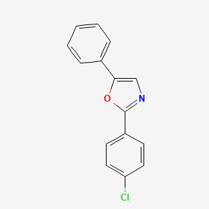 molecular formula C15H10ClNO B5046110 2-(4-氯苯基)-5-苯基-1,3-噁唑 CAS No. 24285-73-2