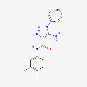 5-amino-N-(3,4-dimethylphenyl)-1-phenyl-1H-1,2,3-triazole-4-carboxamide