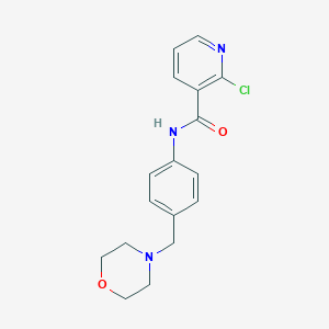 molecular formula C17H18ClN3O2 B504620 2-chloro-N-[4-(4-morpholinylmethyl)phenyl]nicotinamide CAS No. 638155-96-1