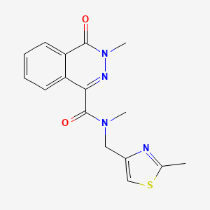 N,3-dimethyl-N-[(2-methyl-1,3-thiazol-4-yl)methyl]-4-oxo-3,4-dihydro-1-phthalazinecarboxamide