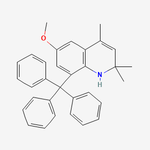 molecular formula C32H31NO B5046242 6-methoxy-2,2,4-trimethyl-8-trityl-1,2-dihydroquinoline 