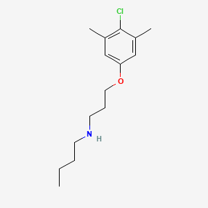 molecular formula C15H24ClNO B5046249 N-[3-(4-chloro-3,5-dimethylphenoxy)propyl]-1-butanamine 