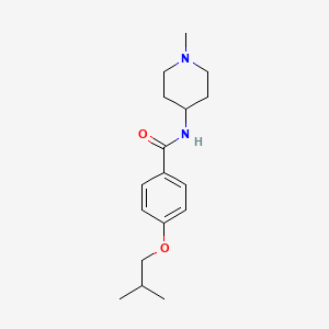 N-(1-methylpiperidin-4-yl)-4-(2-methylpropoxy)benzamide