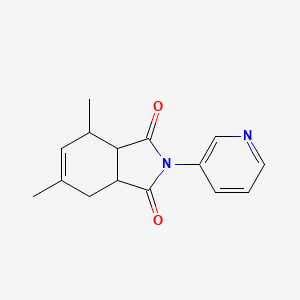 molecular formula C15H16N2O2 B5046273 4,6-dimethyl-2-(pyridin-3-yl)-3a,4,7,7a-tetrahydro-1H-isoindole-1,3(2H)-dione 