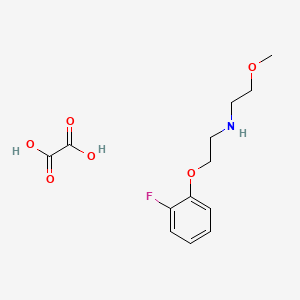 N-[2-(2-fluorophenoxy)ethyl]-2-methoxyethanamine;oxalic acid