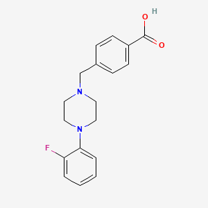 4-[[4-(2-Fluorophenyl)piperazin-1-yl]methyl]benzoic acid