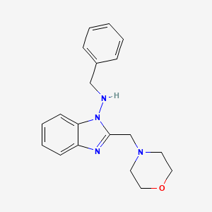 molecular formula C19H22N4O B5046311 N-benzyl-2-(4-morpholinylmethyl)-1H-benzimidazol-1-amine 