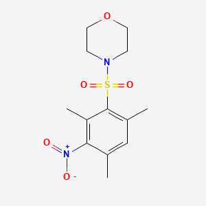 molecular formula C13H18N2O5S B5046324 4-(2,4,6-trimethyl-3-nitrophenyl)sulfonylmorpholine 