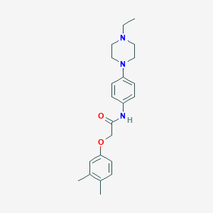 2-(3,4-dimethylphenoxy)-N-[4-(4-ethylpiperazin-1-yl)phenyl]acetamide