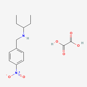 molecular formula C14H20N2O6 B5046362 N-[(4-nitrophenyl)methyl]pentan-3-amine;oxalic acid 