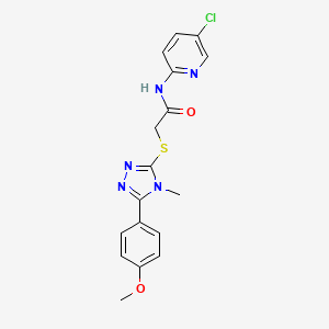 molecular formula C17H16ClN5O2S B5046422 N-(5-CHLORO-2-PYRIDINYL)-2-{[5-(4-METHOXYPHENYL)-4-METHYL-4H-1,2,4-TRIAZOL-3-YL]SULFANYL}ACETAMIDE 